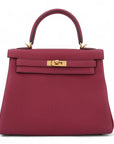 HERMÈS Kelly 25 Rouge Grenat