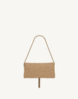 Saint Laurent Kate 99 Tassel Bag In Rafia.