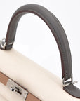 Hermès Kelly 25 Sellier Gris Meyer Chai Nata