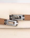Hermès Kelly 25 Sellier Gris Meyer Chai Nata