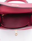 HERMÈS Kelly 25 Rouge Grenat