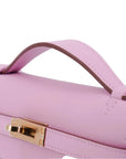 HERMÈS Kelly Pochette Mauve Sylvestre