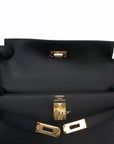HERMÈS Kelly 25 Sellier Noir