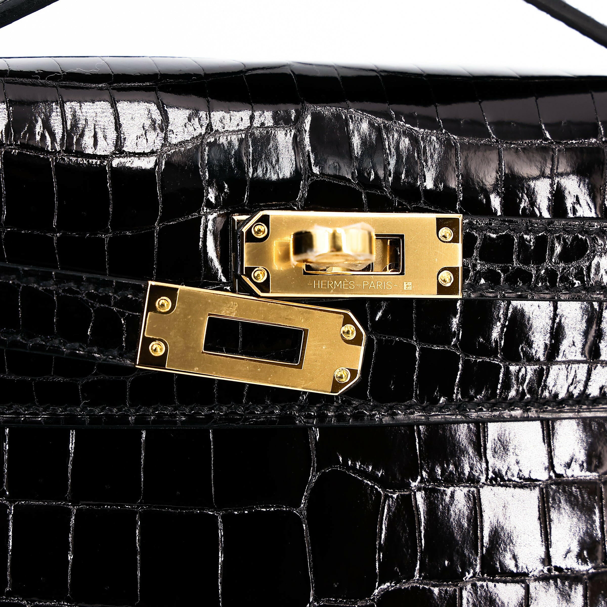 Hermès Kelly Pochette Crocodile.