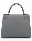 HERMÈS Kelly 28 Gris Meyer.