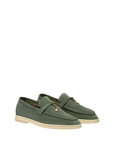 Loro Piana Summer Charms Walk Loafer/ Green Lagoon.