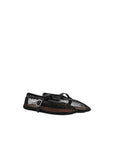 Alaïa fishnet ballet flats.