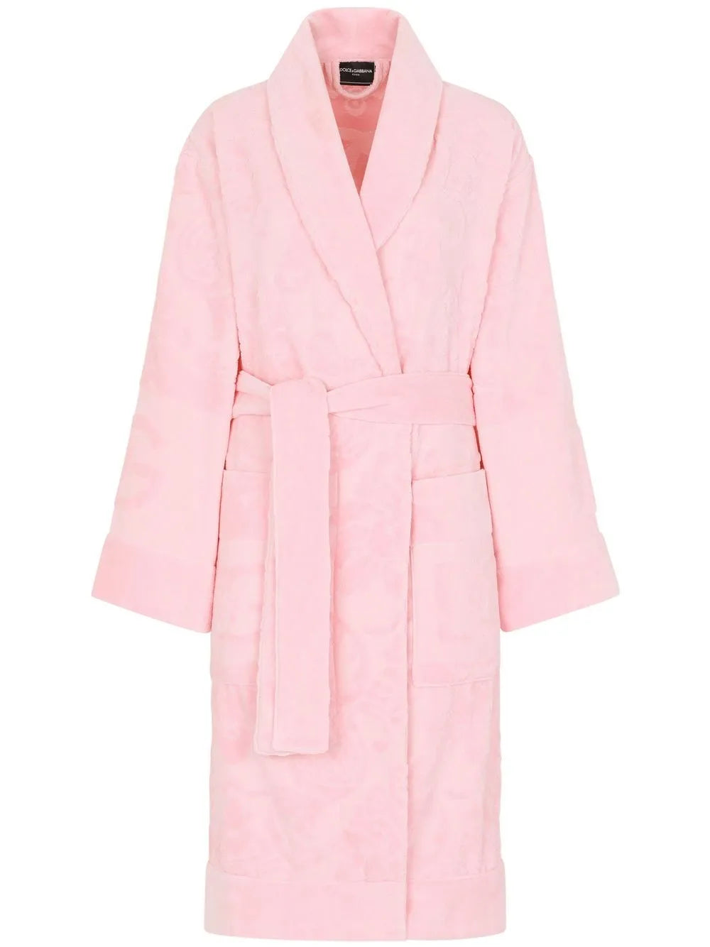 Dolce & Gabbana terry cotton jacquard bath robe.