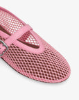 Alaia Fishnet Ballet Flats.