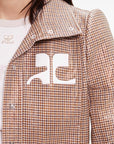 Courrèges Reedition Checked Vinyl Jacket.