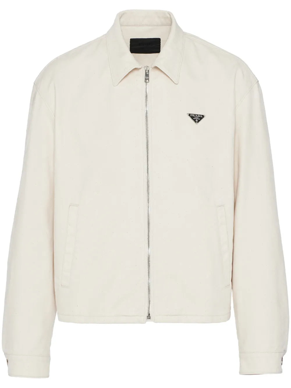 Prada velvet denim blouson jacket.