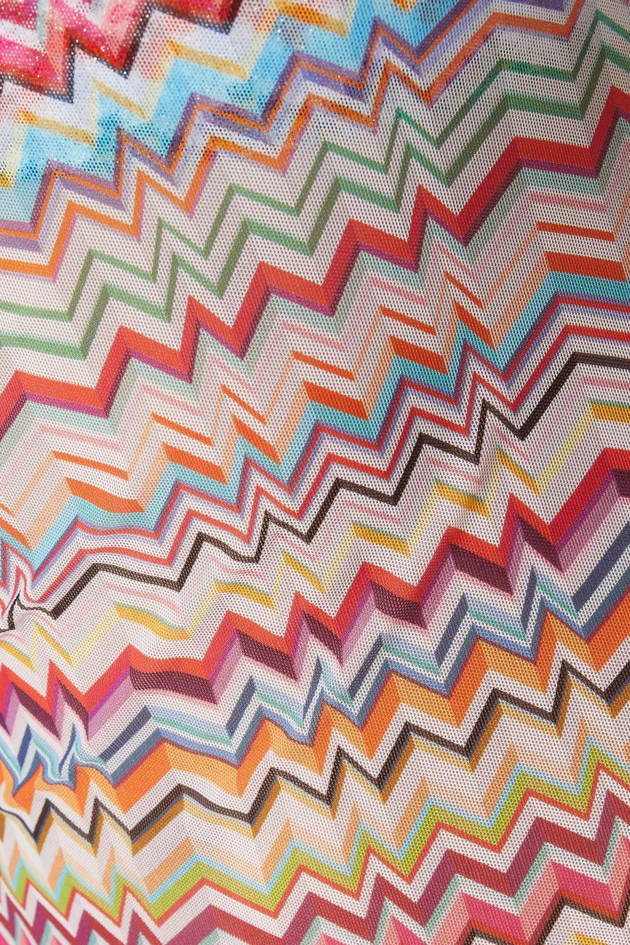 Missoni Zig Zag-print One-shoulder Maxi Dress detail