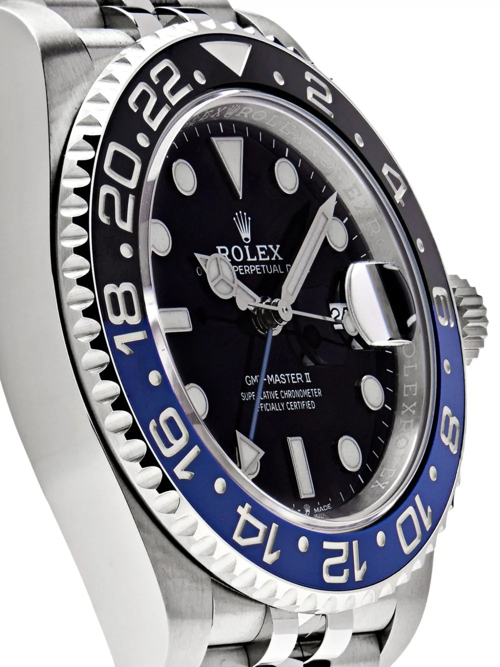 Rolex Batgirl GMT-Master II 40mm 126710BLNR Jubilee.