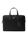 Prada logo-plaque laptop bag.