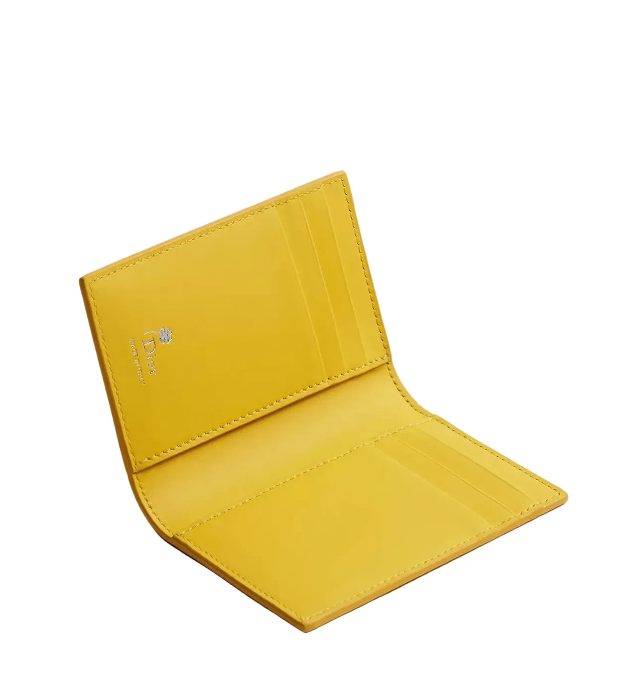Yellow wallet on a light gray background