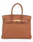 Hermès Birkin 30 Gold.