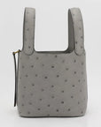 Hermès Picotin Lock Micro 14 Gris Mouette Ostrich