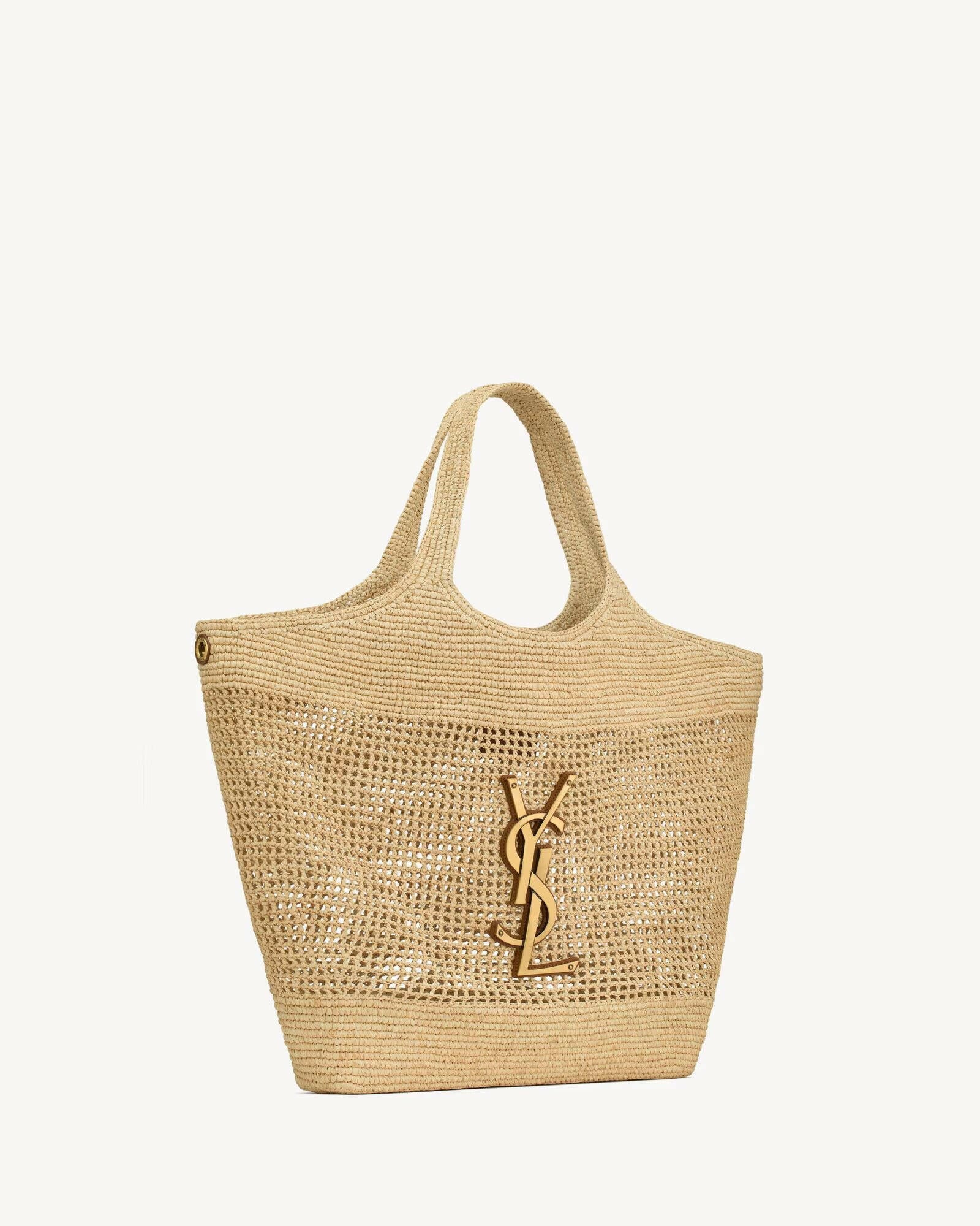 Saint Laurent Icare Bag In Raffia.