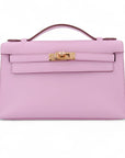 HERMÈS Kelly Pochette Mauve Sylvestre