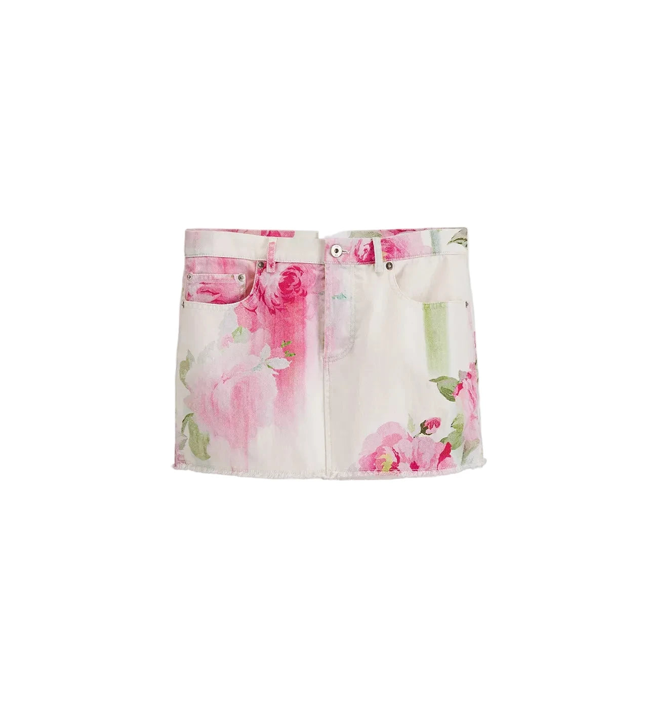 Floral-patterned product on a white background