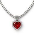 TENNIS NECKLACE WITH PENDANT