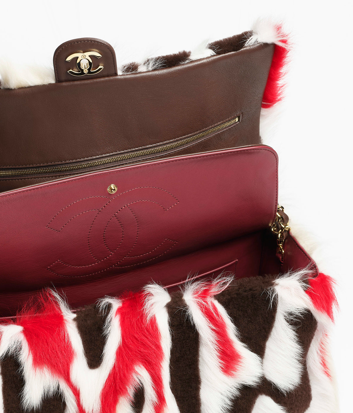 Chanel Maxi Flap Bag Shearling