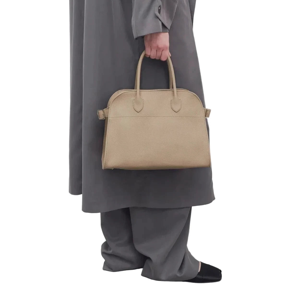 The Row Margaux 12 Bag In Leather.
