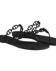 Hermès Island Sandals Noir.