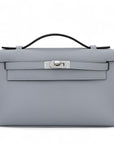 HERMÈS Kelly Pochette Gris Pantin
