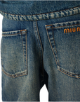 Miu Miu Denim Five Pocket Jeans.
