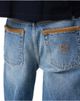 Miu Miu Five Pocket Denim & Curduroy Jeans.