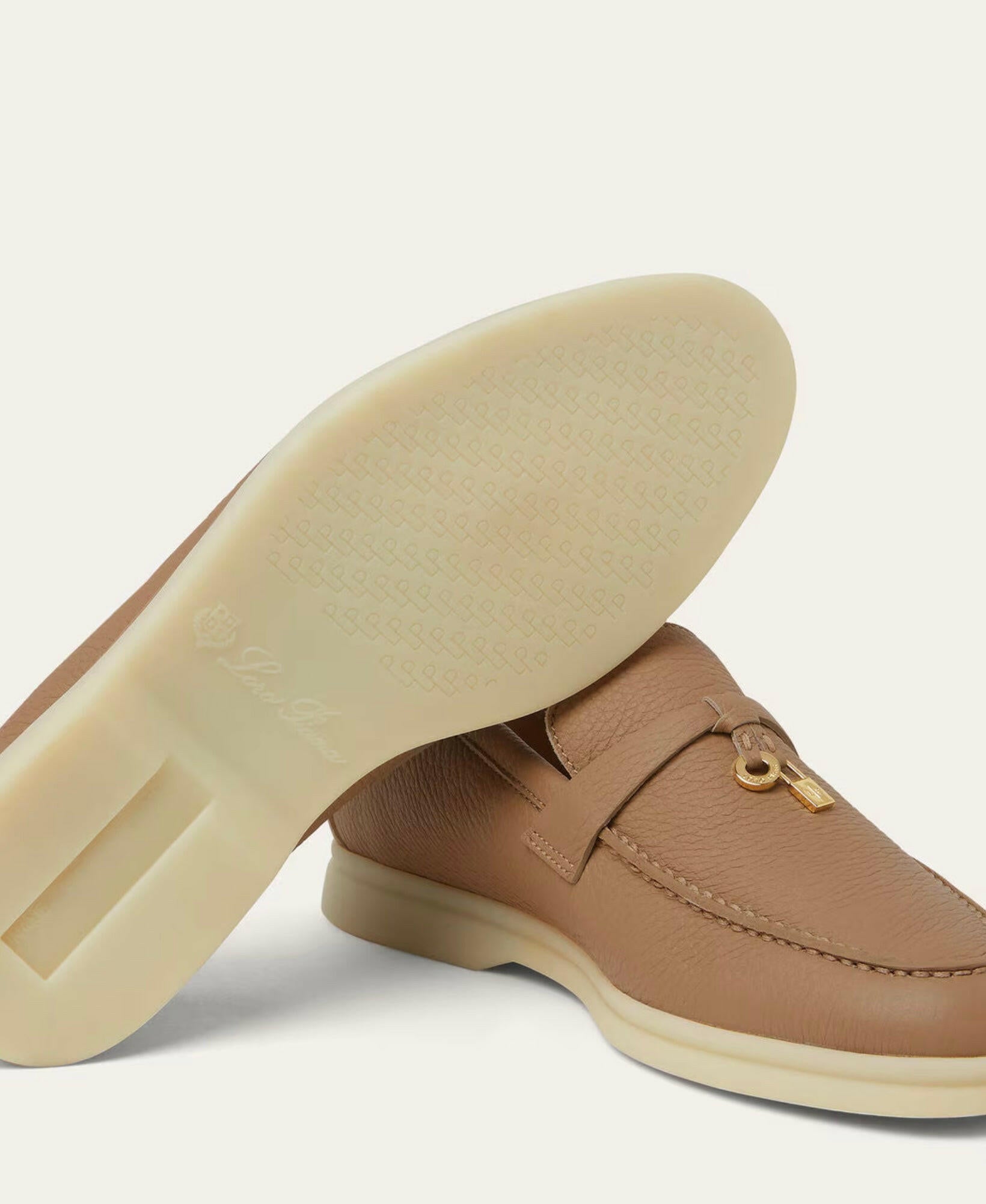 Loro Piana Summer Charms Walk Loafer/ Cream Bignet.
