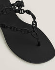 Hermès Island Sandals Noir.