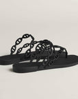 Hermès Island Sandals Noir.