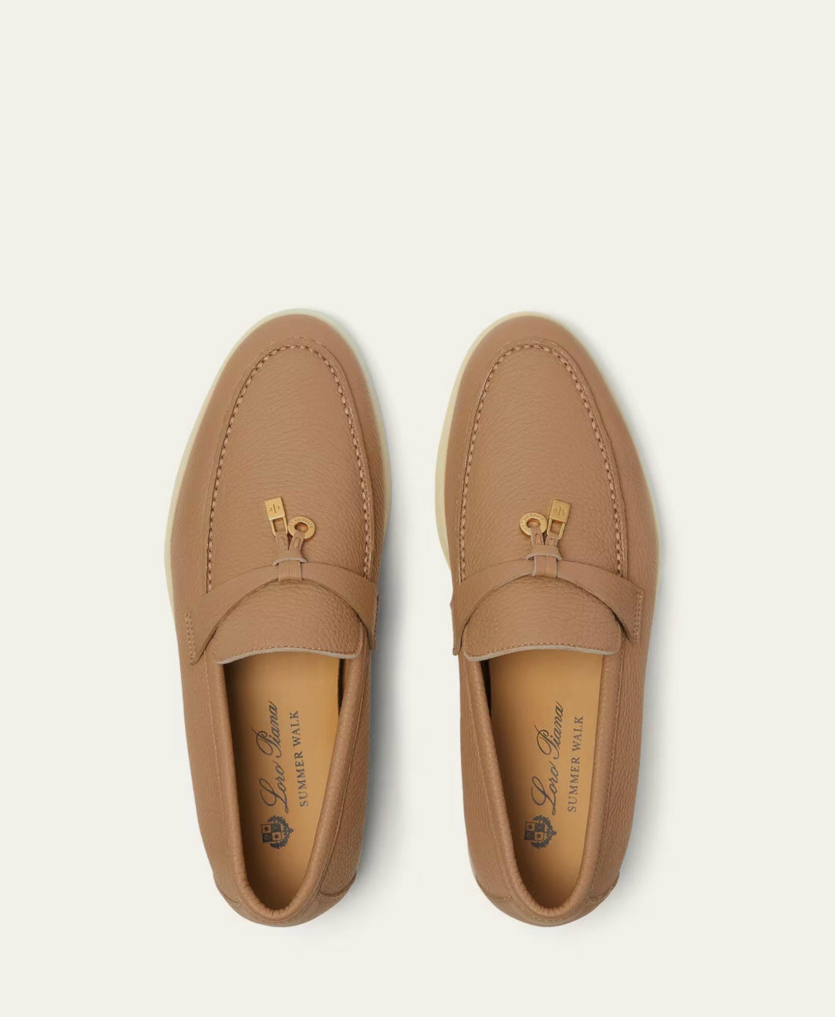Loro Piana Summer Charms Walk Loafer/ Cream Bignet.