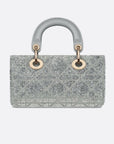 Dior Lady D-Joy Micro Bag Metallic Silver-Tone.