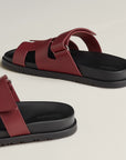 Hermès Chypre Sandals Rouge H