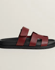 Hermès Chypre Sandals Rouge H