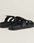 Hermès Chypre Sandals Noir