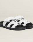 Hermès Chypre Sandals Blanc