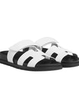 Hermès Chypre Sandals Blanc