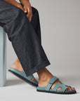 Hermès Chypre Sandals Bleu Tonnerre