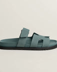 Hermès Chypre Sandals Bleu Tonnerre