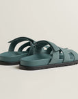 Hermès Chypre Sandals Bleu Tonnerre