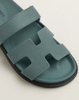 Hermès Chypre Sandals Bleu Tonnerre