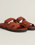 Hermès Chypre Sandals Marron Muscavado