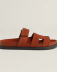 Hermès Chypre Sandals Marron Muscavado