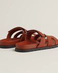 Hermès Chypre Sandals Marron Muscavado