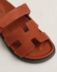 Hermès Chypre Sandals Marron Muscavado