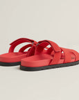 Hermès Chypre Sandals Rose Vermillon